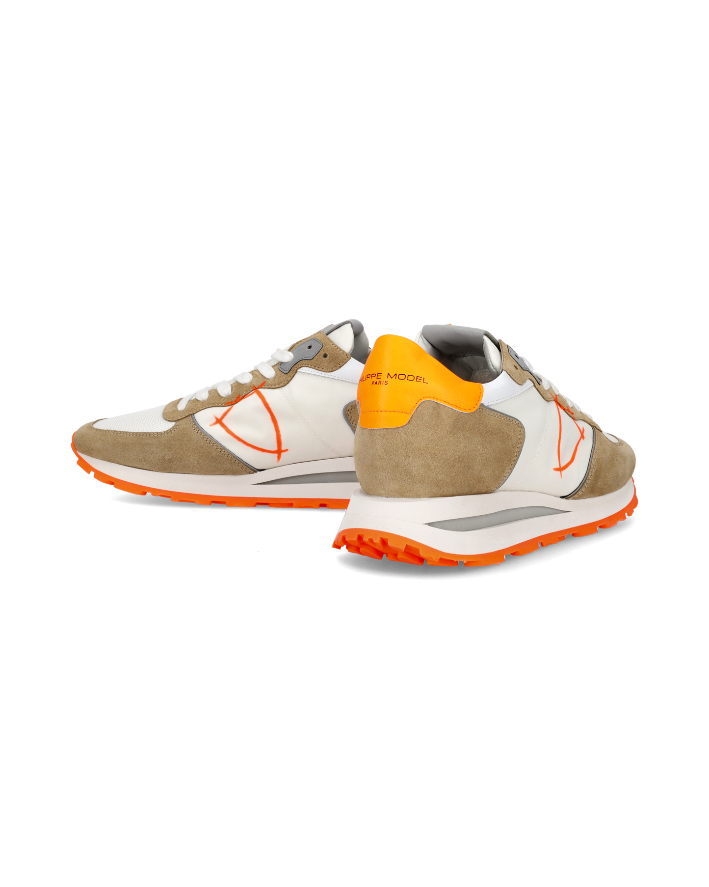 Sneaker basse Tropez Haute uomo - bianco e arancio