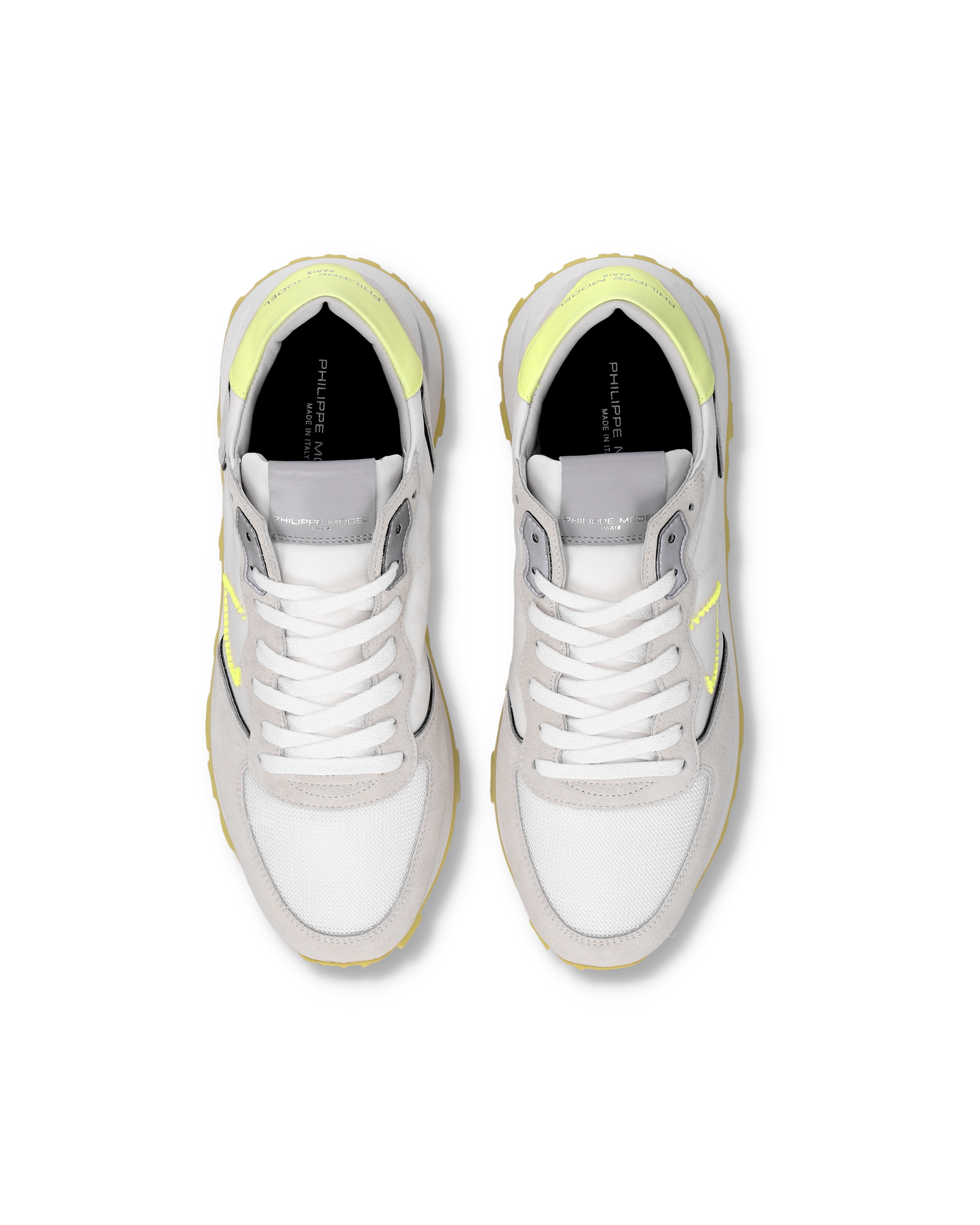 Sneakers Tropez Haute Uomo, Bianco Giallo