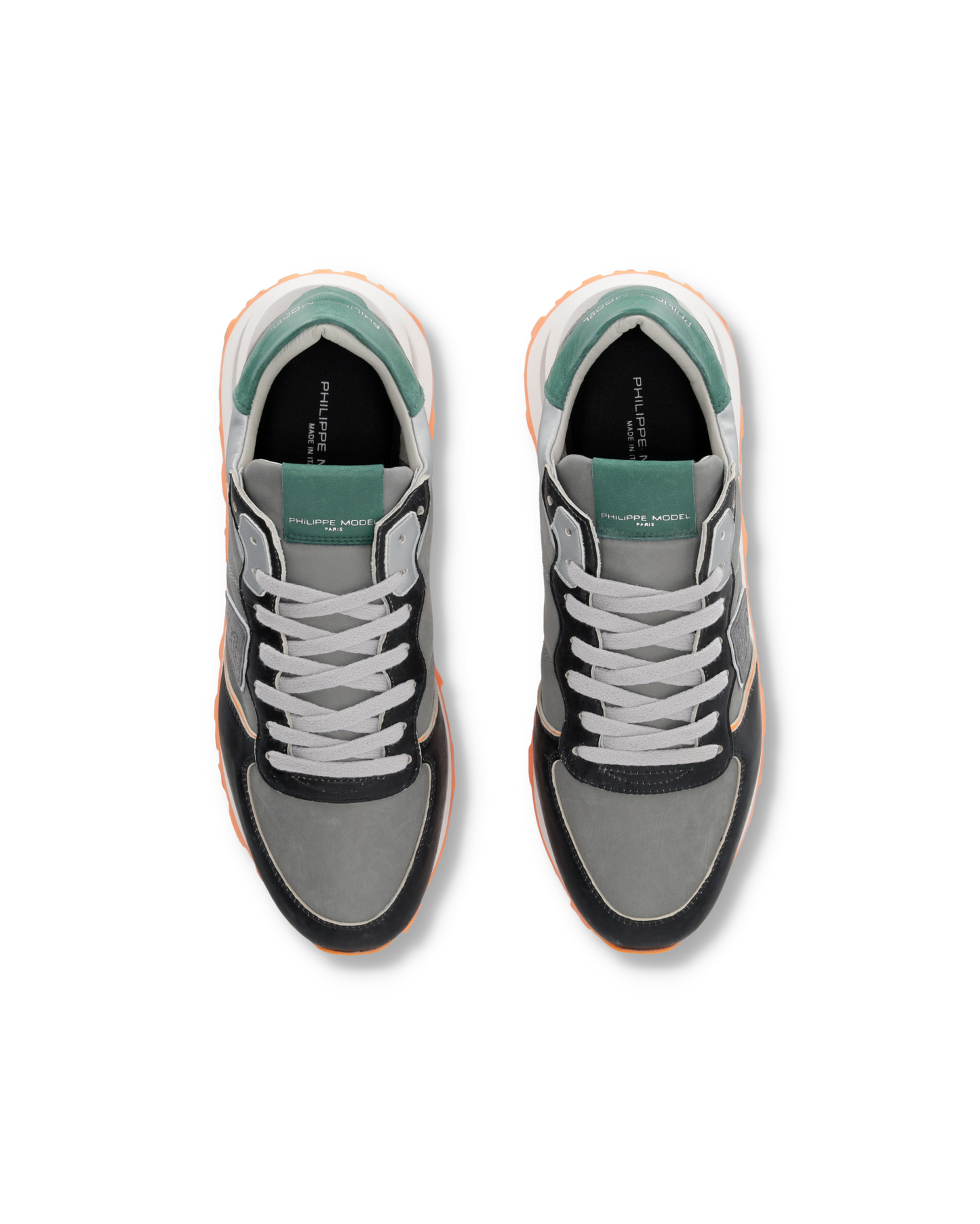 Sneakers Tropez Haute Running Men, Black Grey Orange