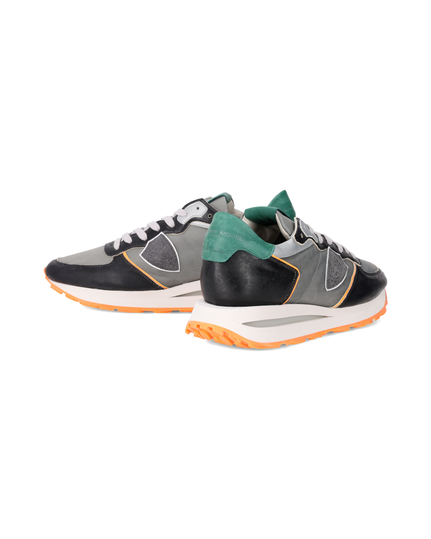 Sneakers Tropez Haute Running Men, Black Grey Orange