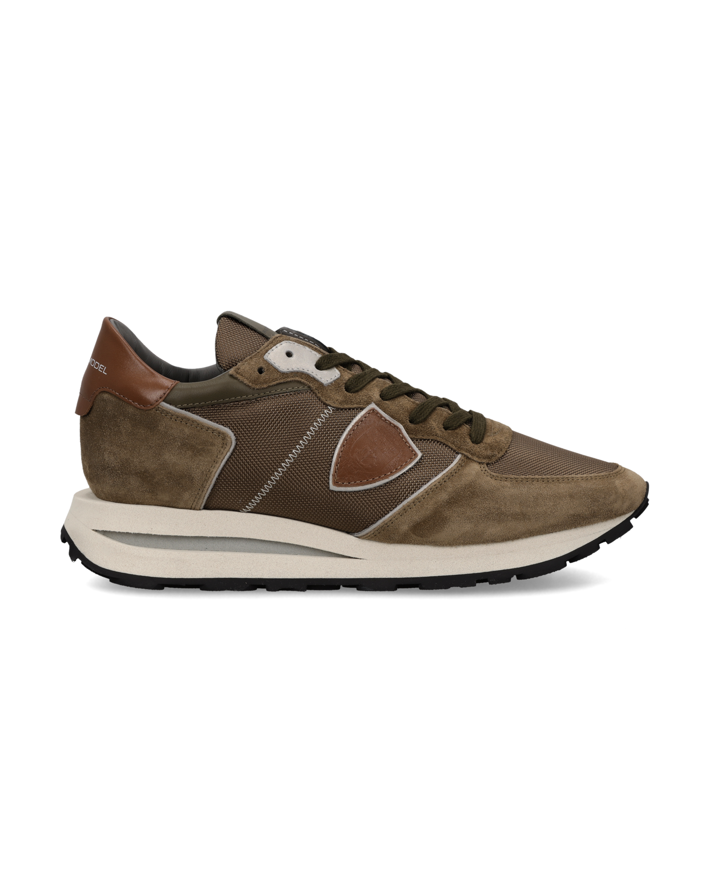 Sneakers Tropez Haute Uomo, Kaki Cognac