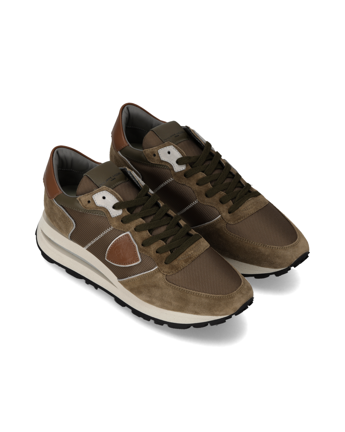 Sneakers Tropez Haute Uomo, Kaki Cognac