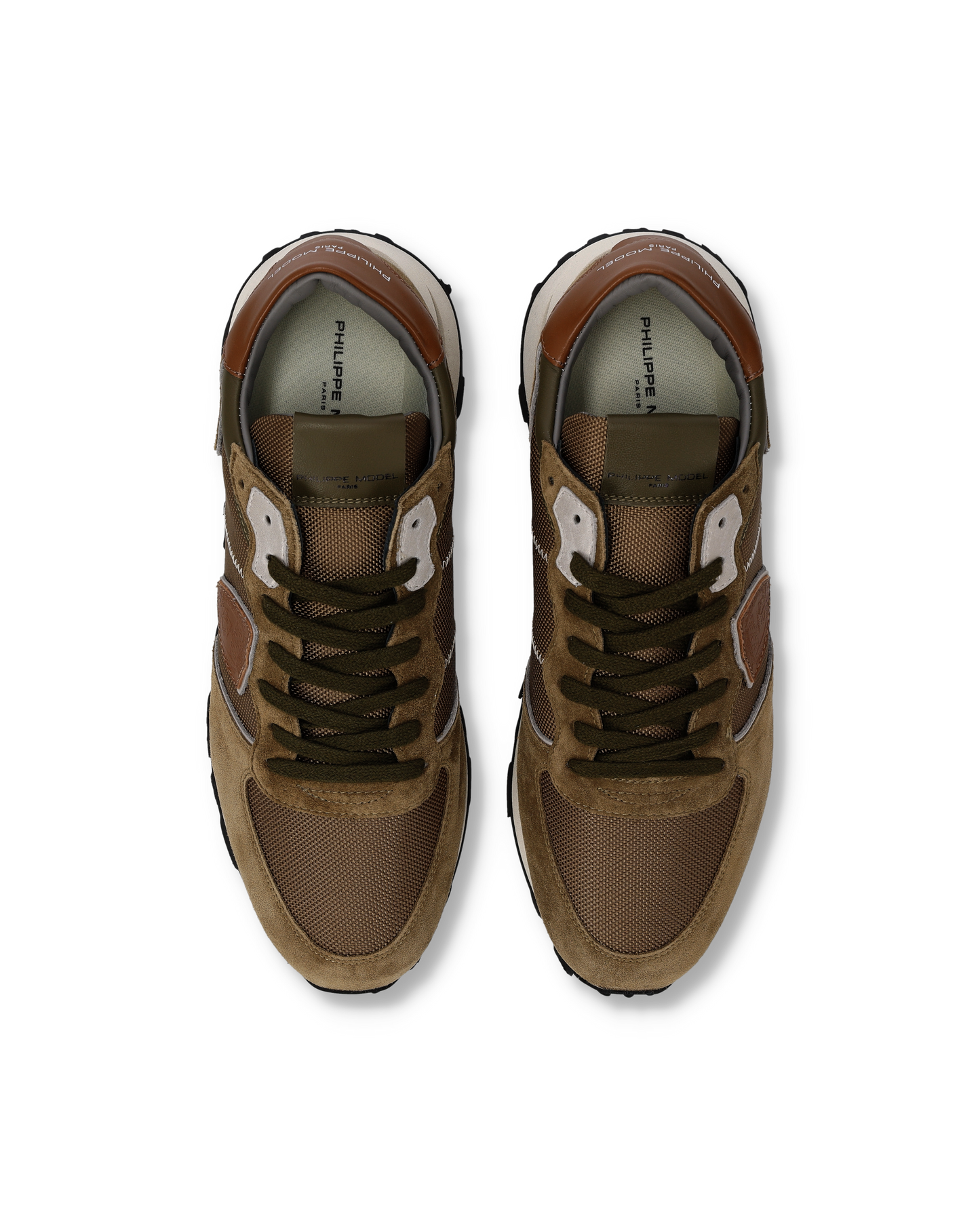Sneakers Tropez Haute Uomo, Kaki Cognac
