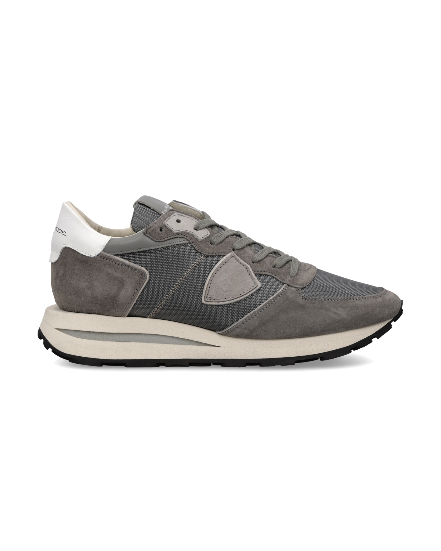 Baskets Tropez Haute Homme, Gris Taupe Blanc
