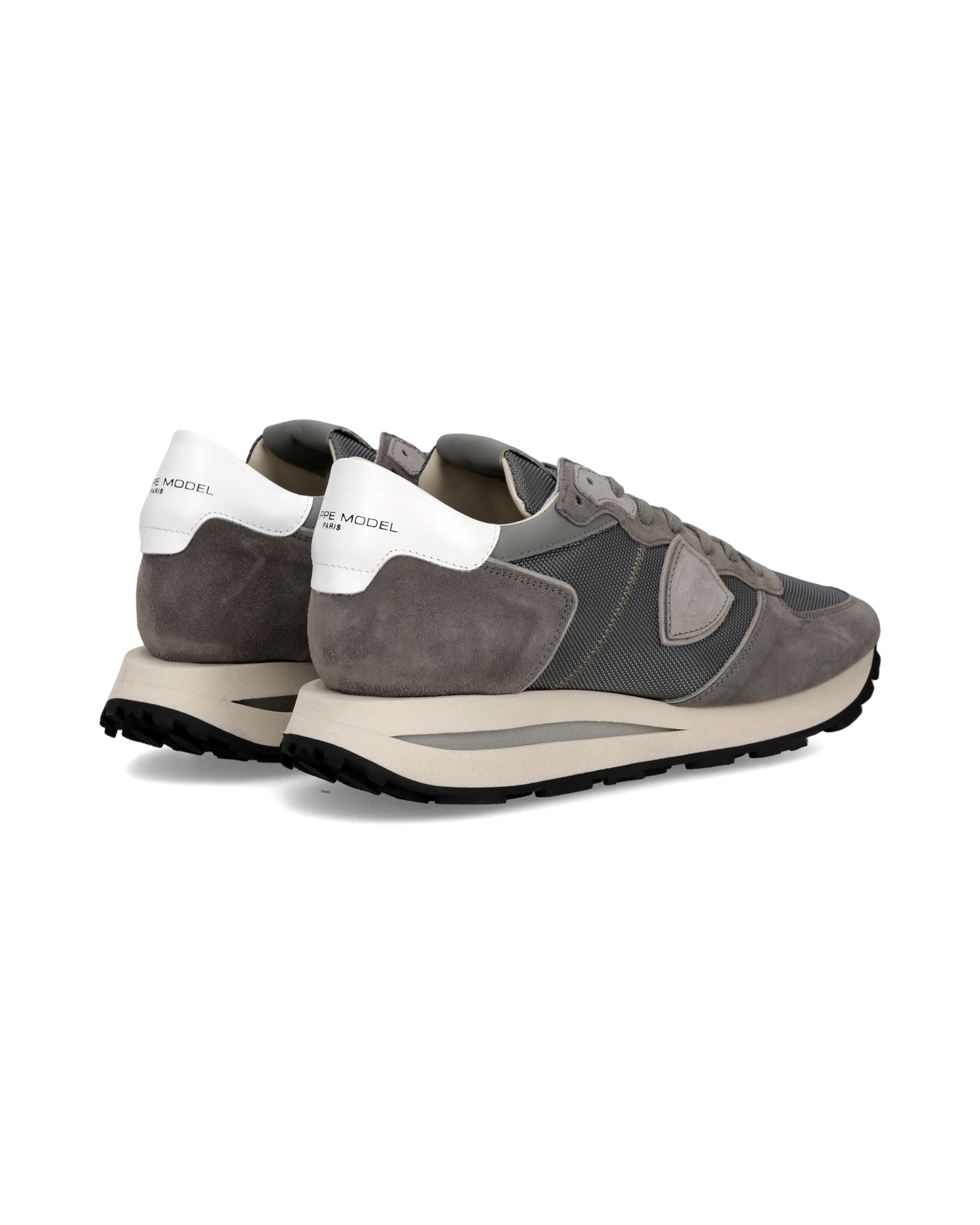 Baskets Tropez Haute Homme, Gris Taupe Blanc
