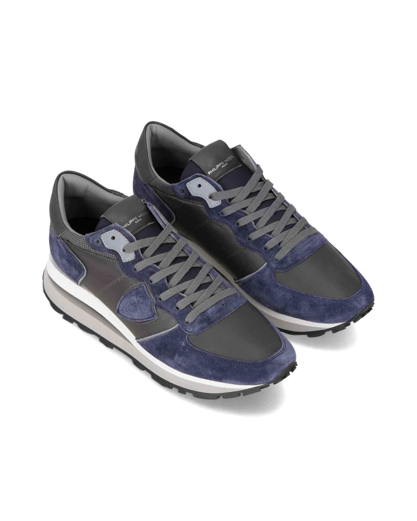 Herensneakers Tropez Haute, Blauw Grijs