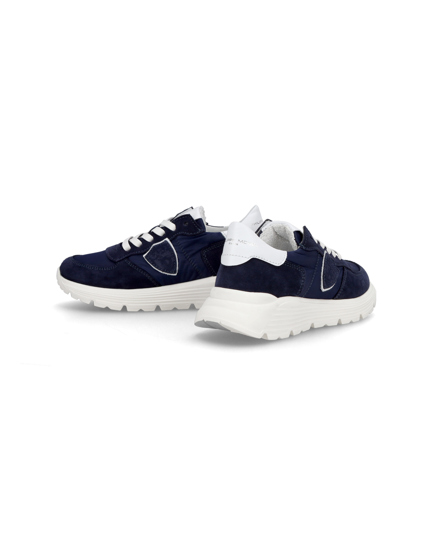 Junior Tropez Low-Top Sneakers in Leather, Blue