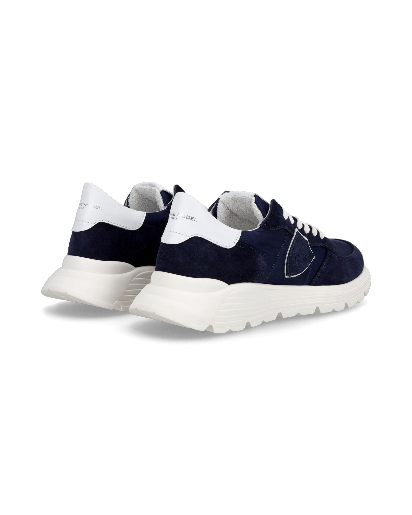 Junior Tropez Low-Top Sneakers in Leather, Blue