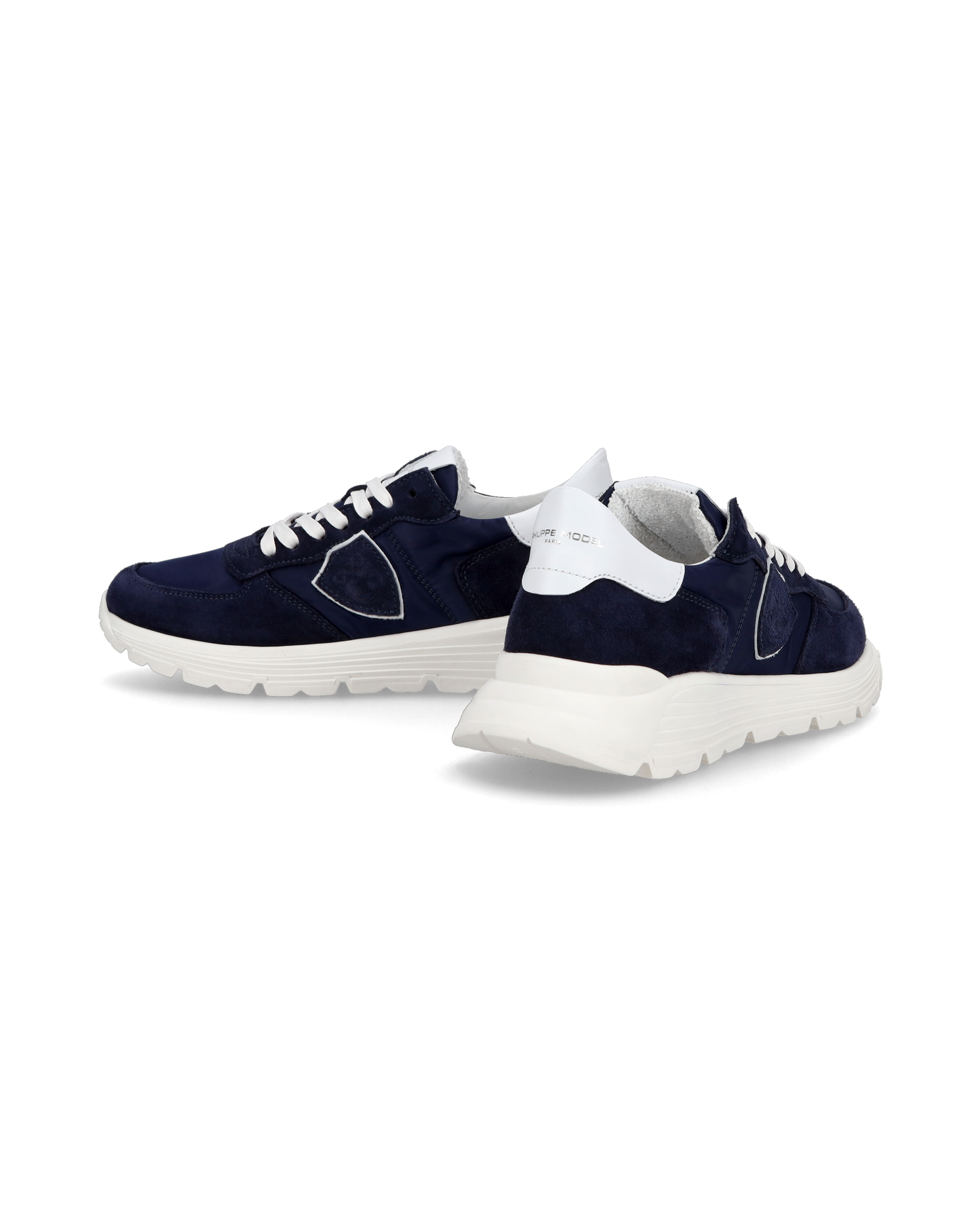 Junior Tropez Low-Top Sneakers in Leather, Blue