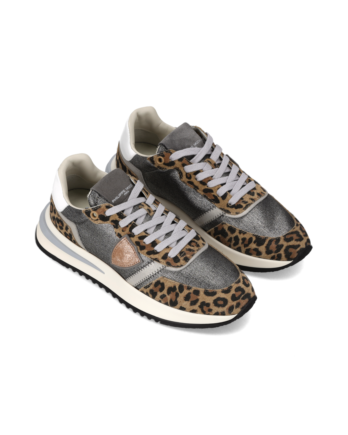 Sneakers Tropez 2.1 Donna, Stampa Animalier Argento Bianco
