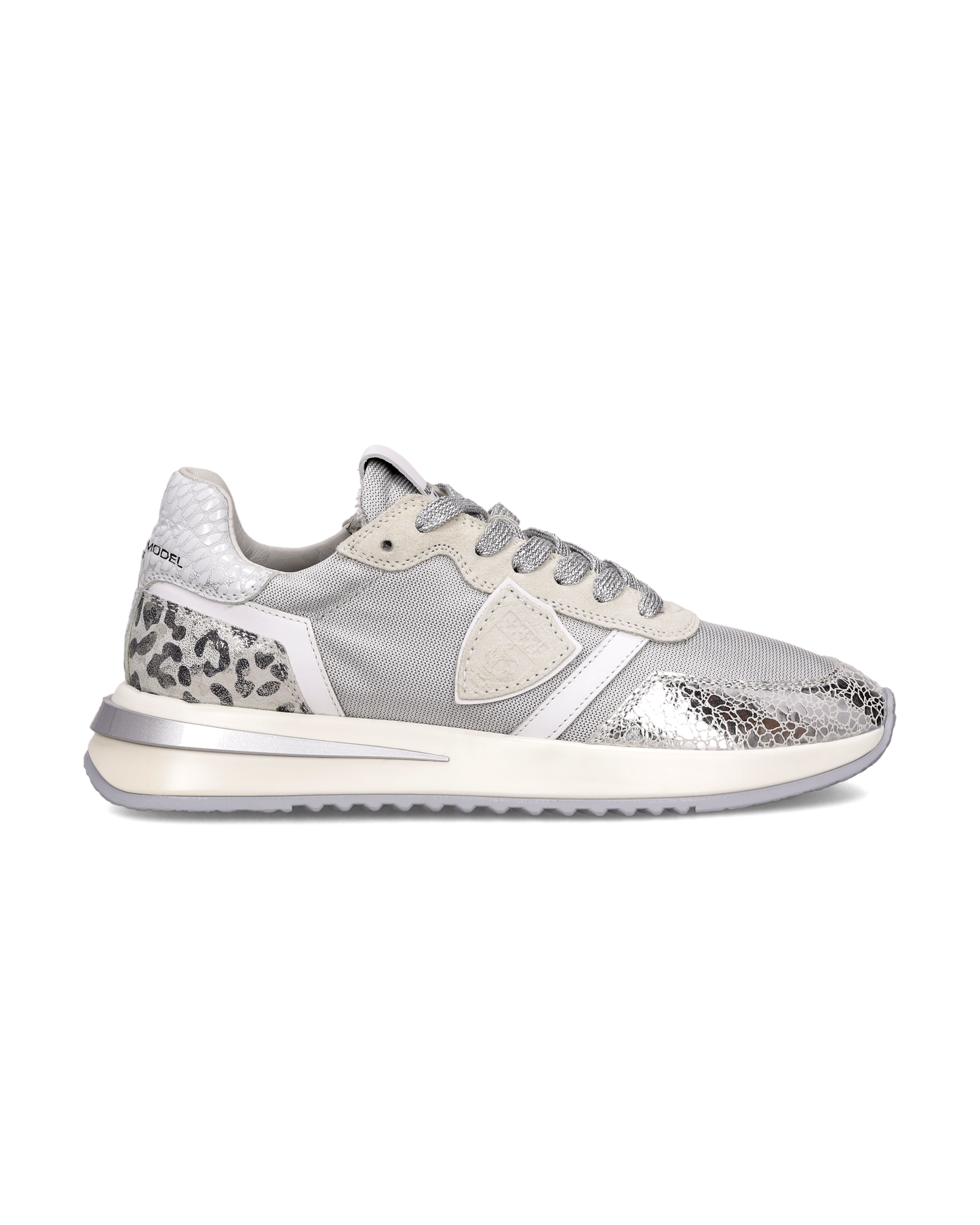 Sneakers Tropez 2.1 Donna con spoiler animalier, Argento