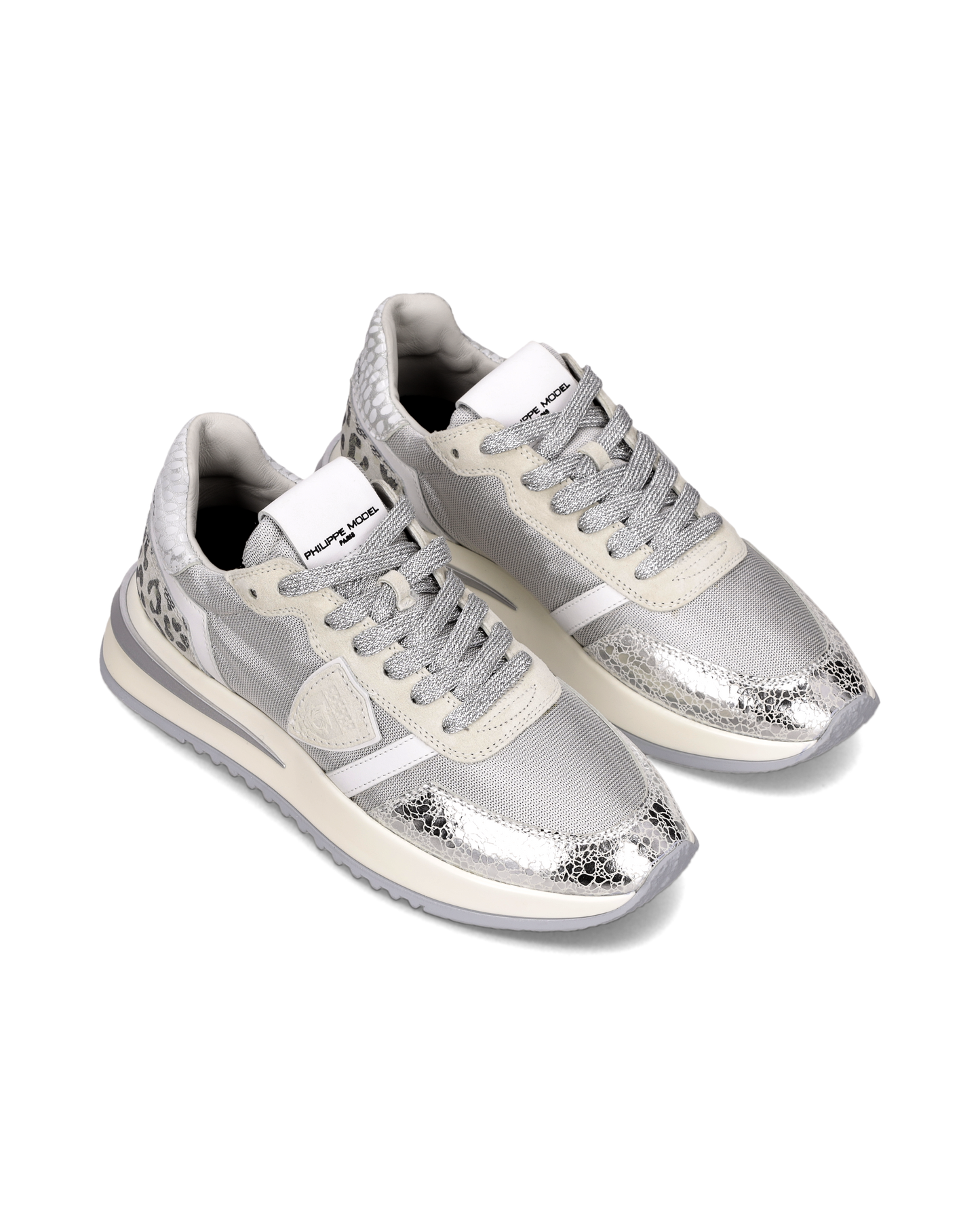 Sneakers Tropez 2.1 Donna con spoiler animalier, Argento