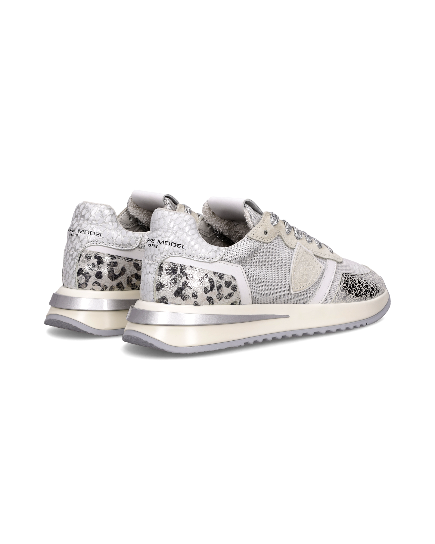 Sneakers Tropez 2.1 Donna con spoiler animalier, Argento