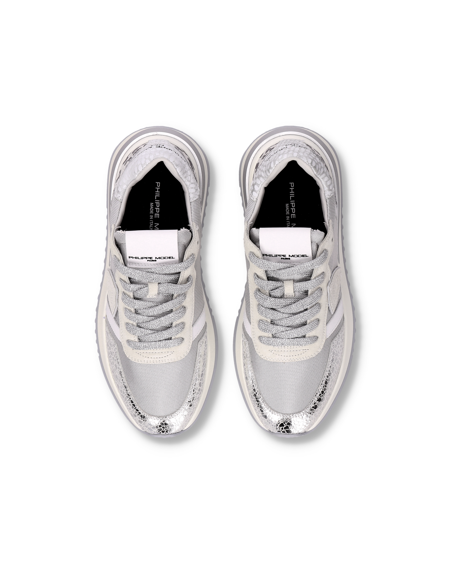 Sneakers Tropez 2.1 Donna con spoiler animalier, Argento