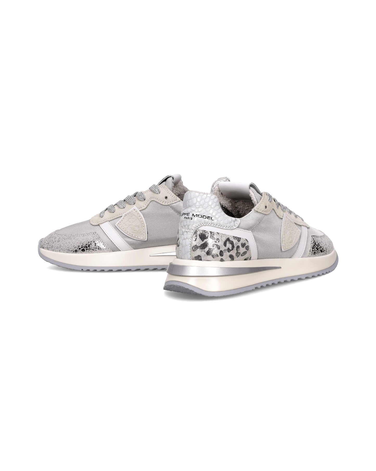 Sneakers Tropez 2.1 Donna con spoiler animalier, Argento