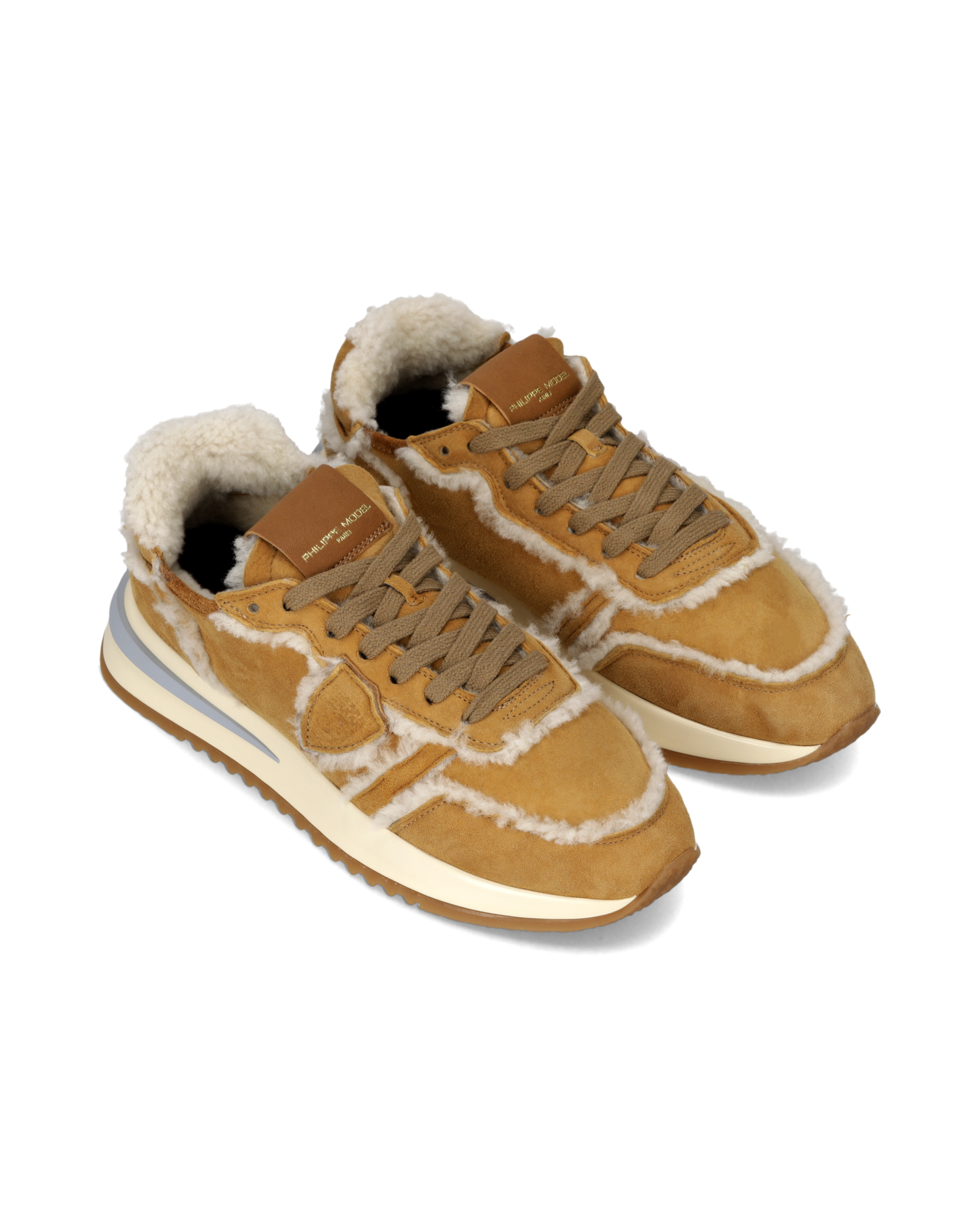 Sneakers Tropez 2.1 Donna con tomaia in Shearling, Cognac