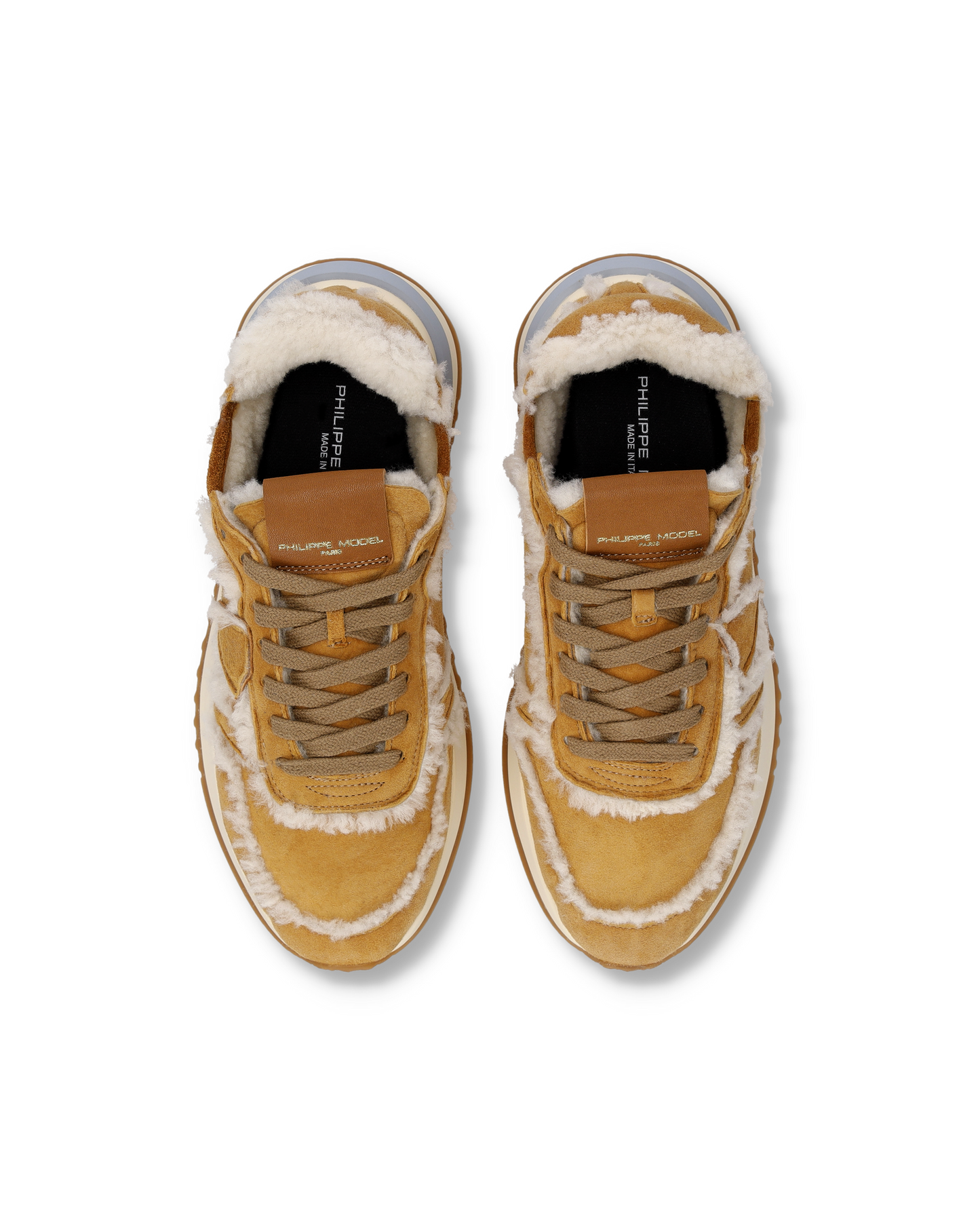 Sneakers Tropez 2.1 Donna con tomaia in Shearling, Cognac