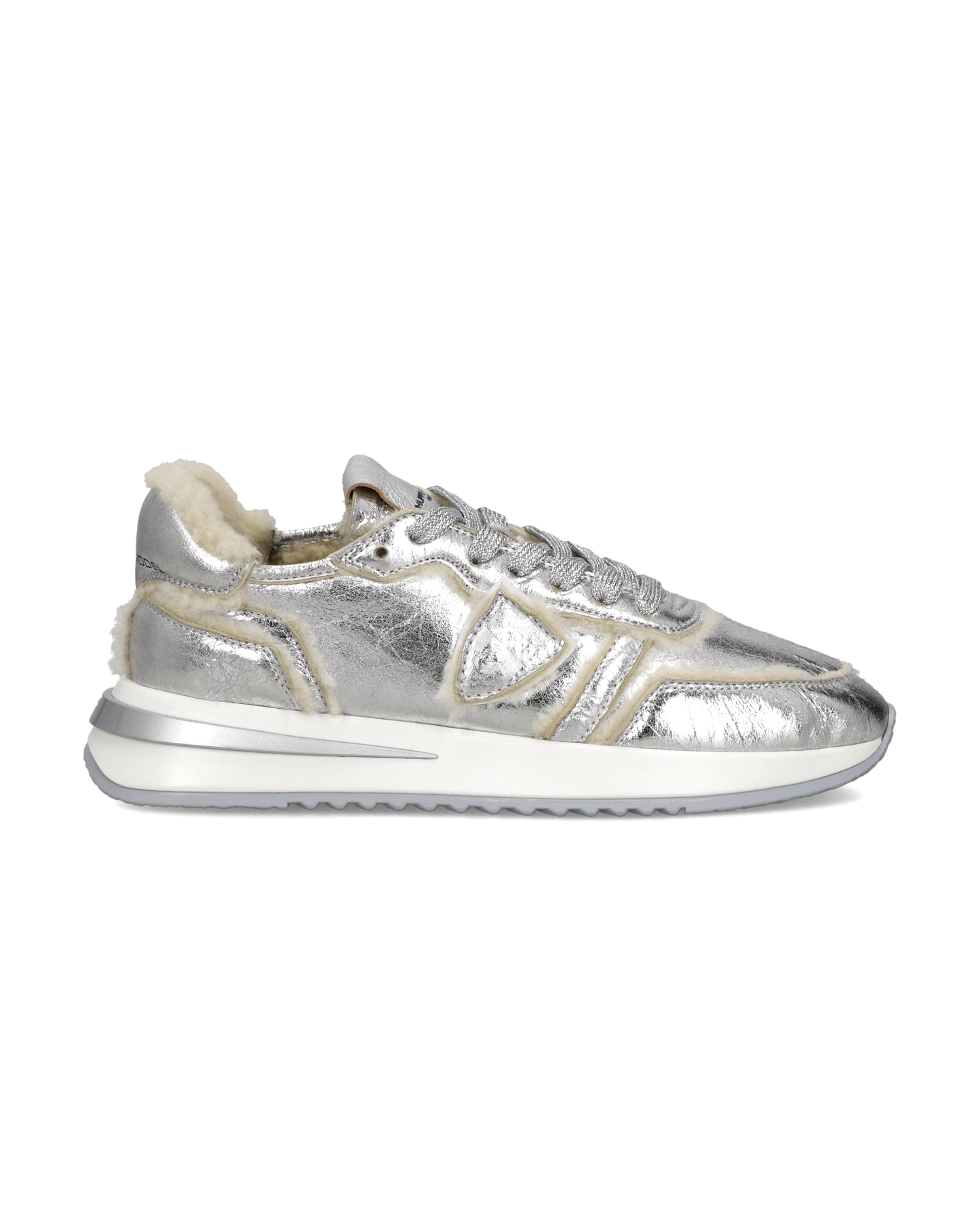 Damessneakers Tropez 2.1 met Een Bovenwerk Van Nepbont, Zilver