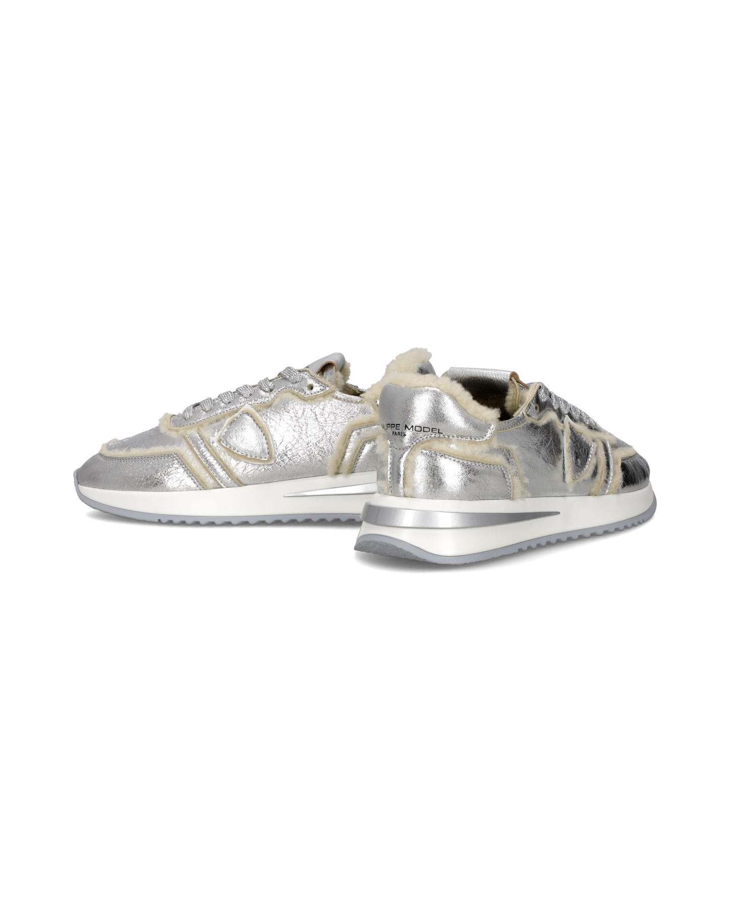 Damessneakers Tropez 2.1 met Een Bovenwerk Van Nepbont, Zilver