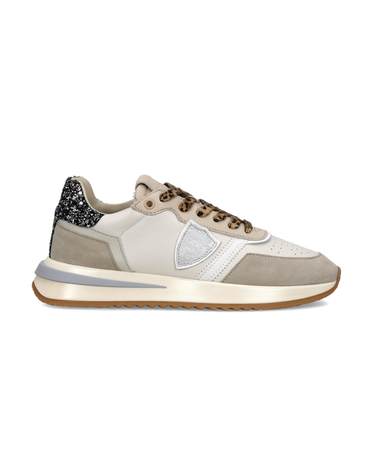 Sneakers Tropez 2.1 Donna con spoiler glitterato, Sabbia Nero