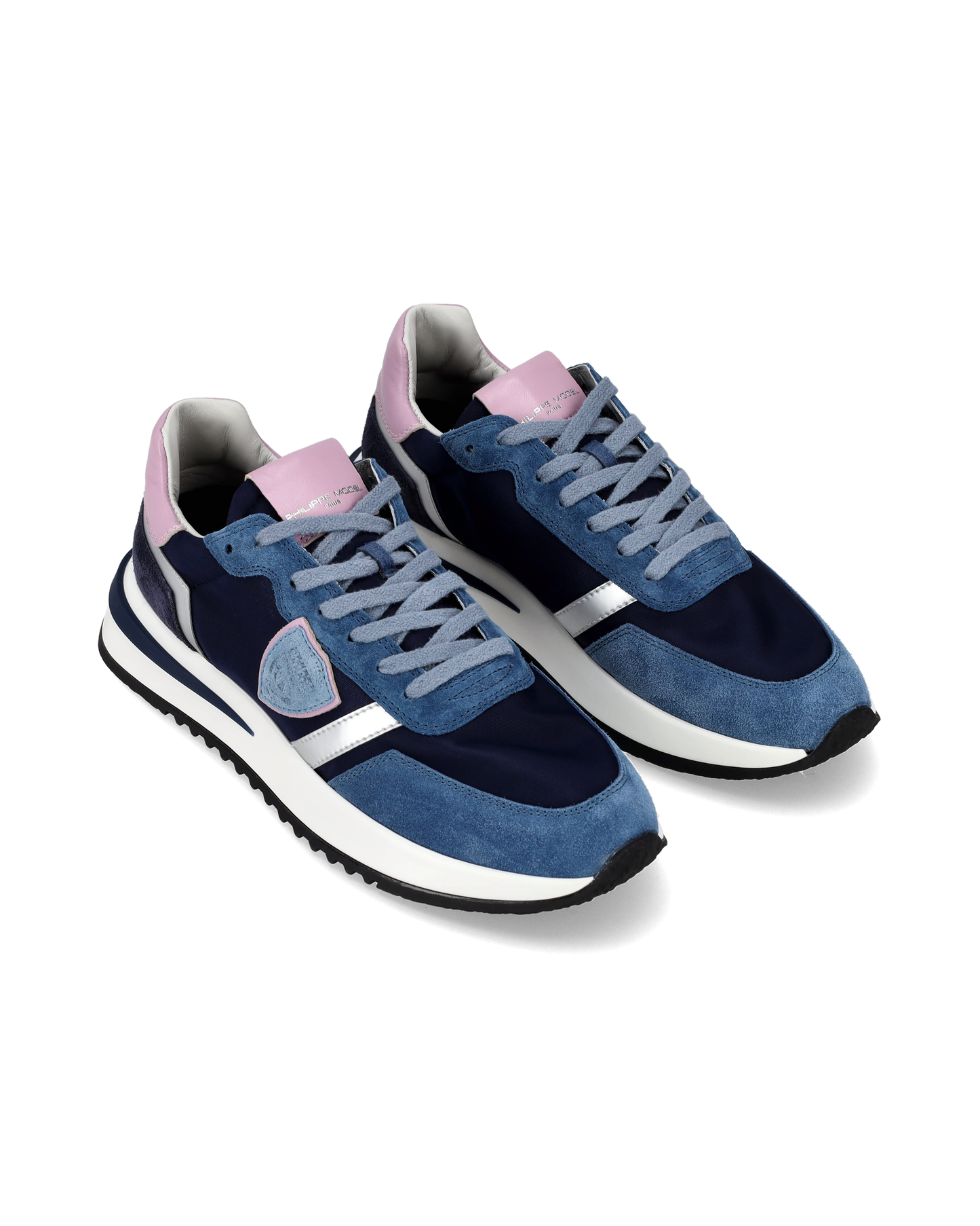 Women's Tropez 2.1 Low-Top Sneakers in Nylon And Leather, Lilac Blue