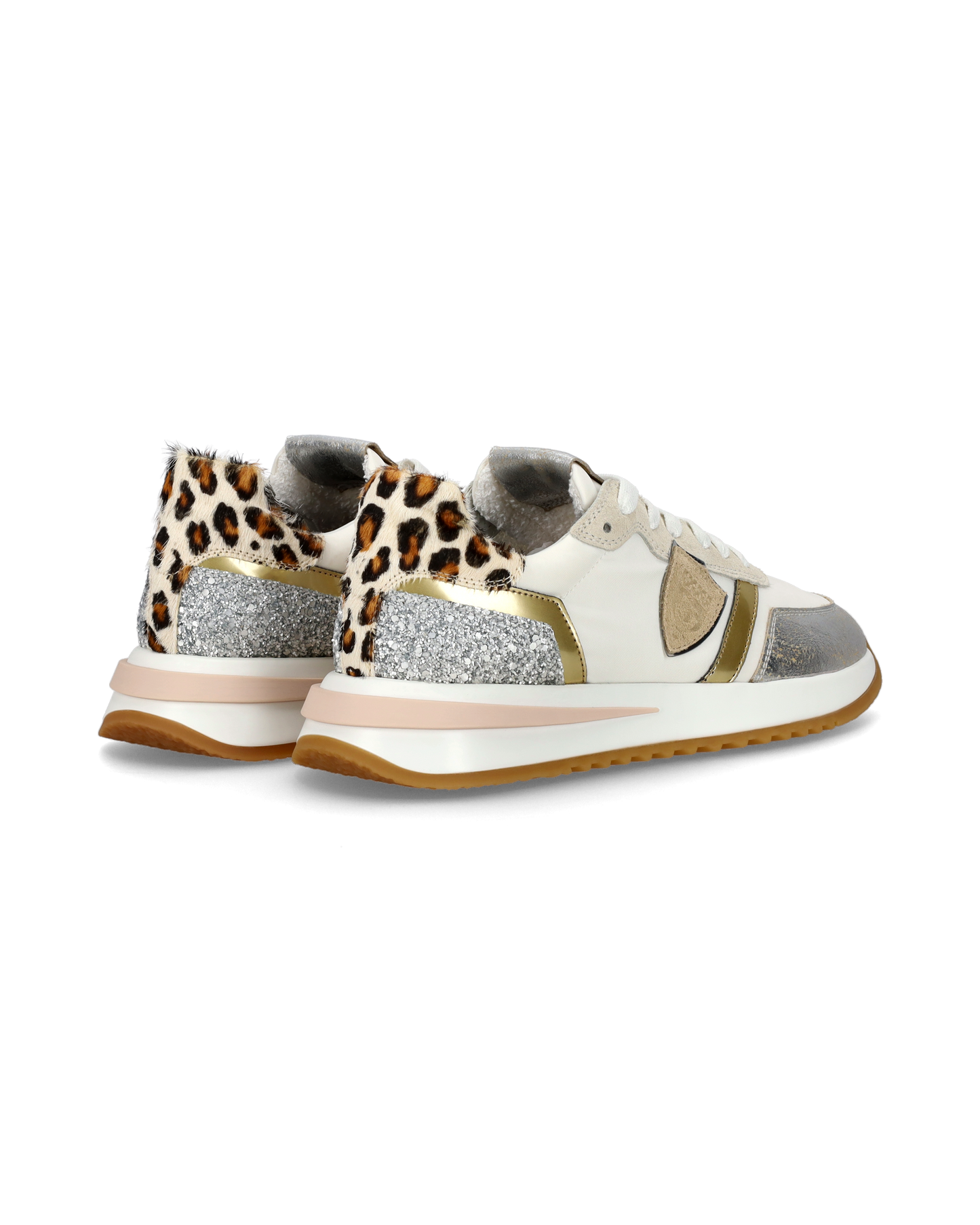 Baskets casual Tropez 2.1 femme en nylon et cuir, argent