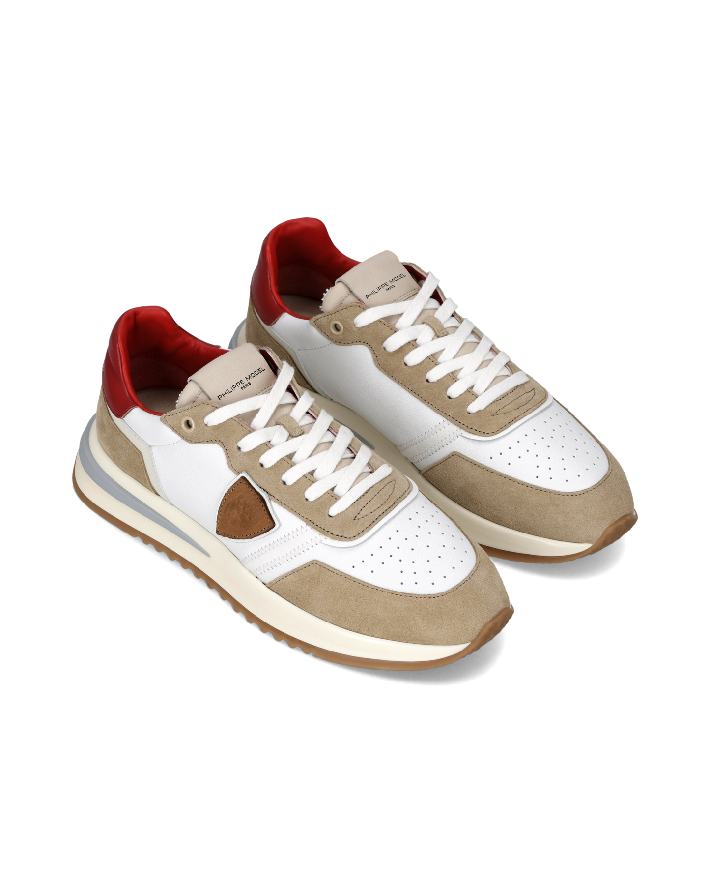 Baskets Tropez 2.1 Homme, Blanc Rouge et Beige