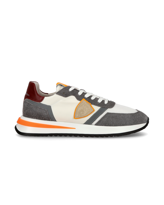 Sneaker casual Tropez 2.1 da uomo in nylon e pelle - Arancione e bianco