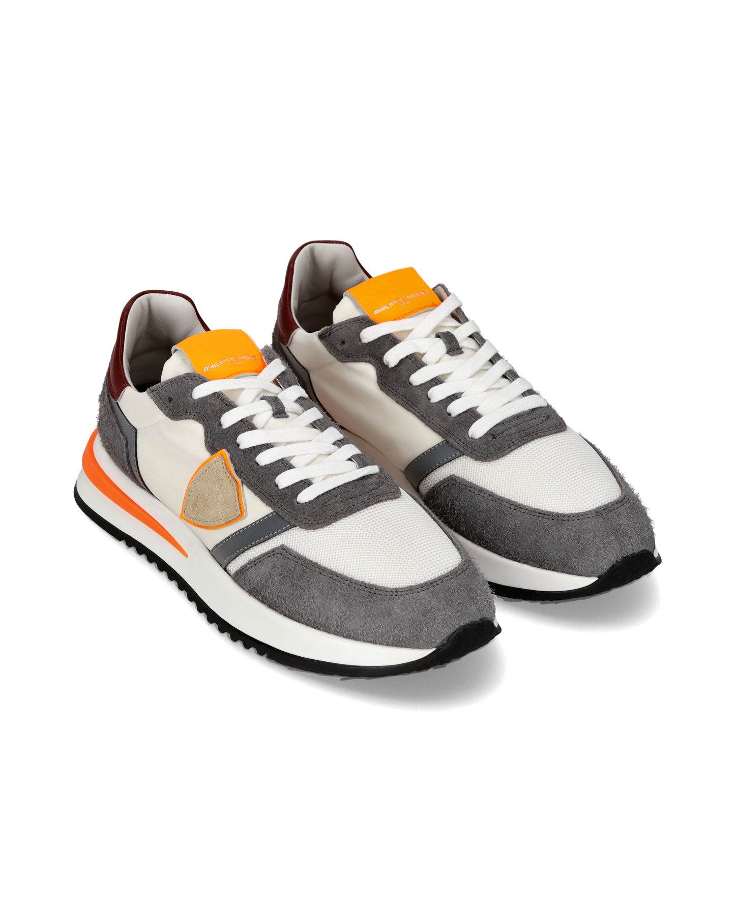 Sneaker casual Tropez 2.1 da uomo in nylon e pelle - Arancione e bianco