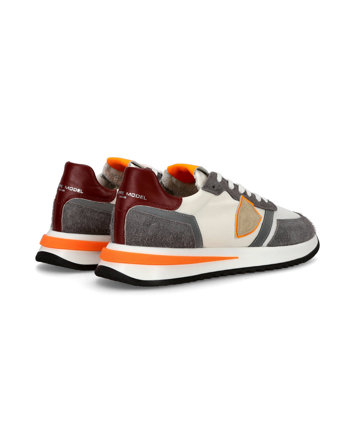 Sneaker casual Tropez 2.1 da uomo in nylon e pelle - Arancione e bianco