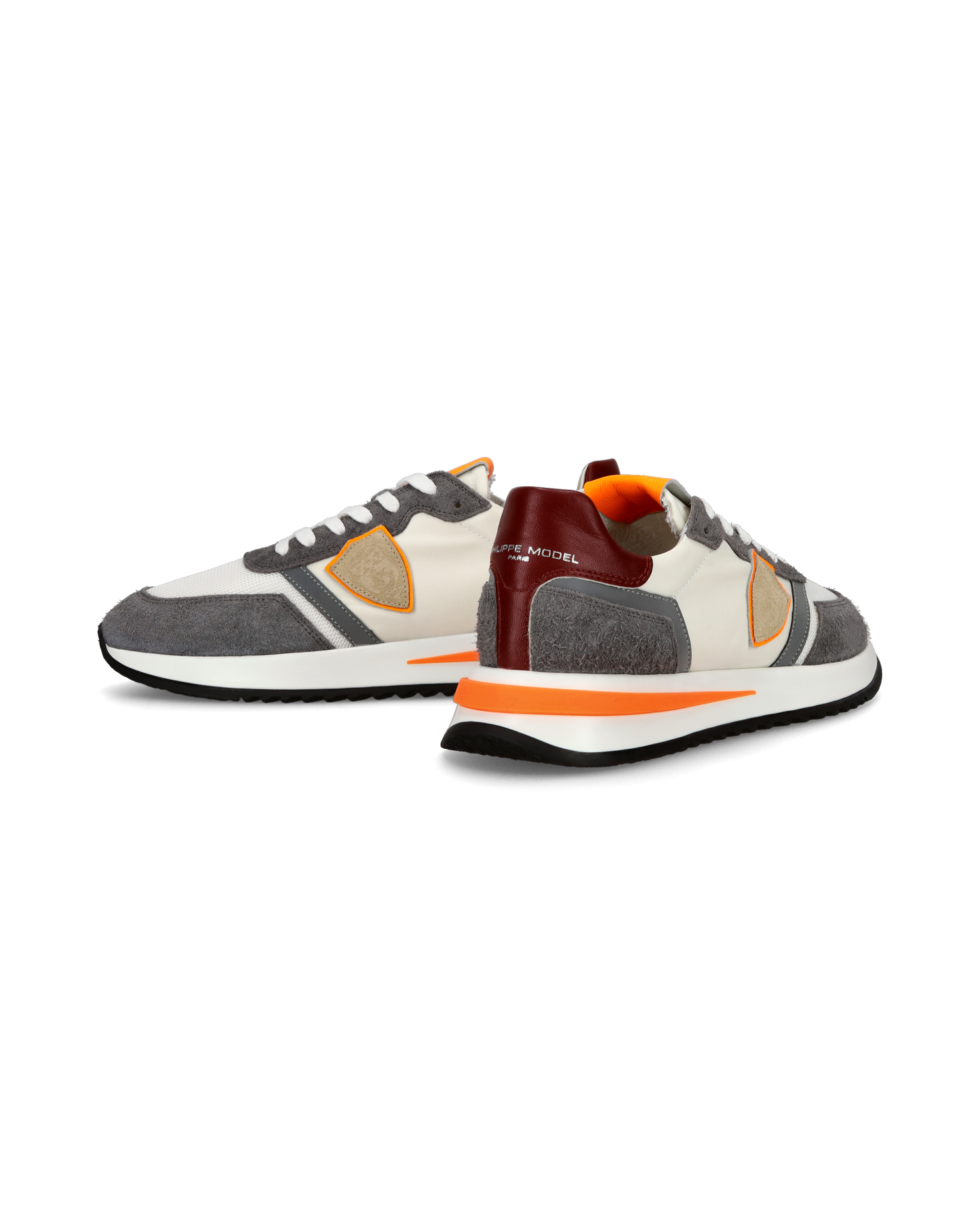 Sneaker casual Tropez 2.1 da uomo in nylon e pelle - Arancione e bianco