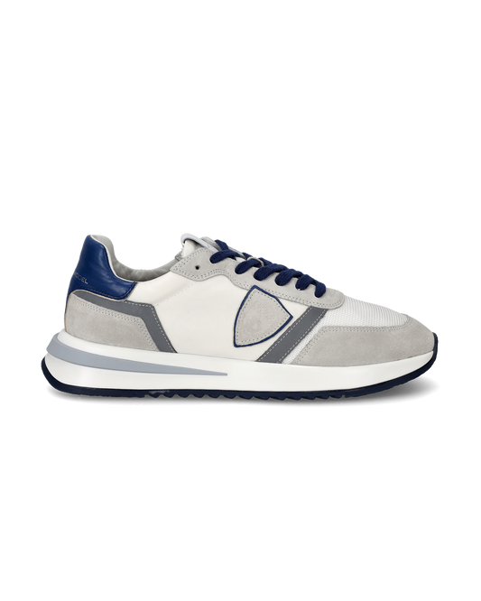 Sneakers Tropez 2.1 da Uomo Bianche e Blu in Tessuto Tecnico