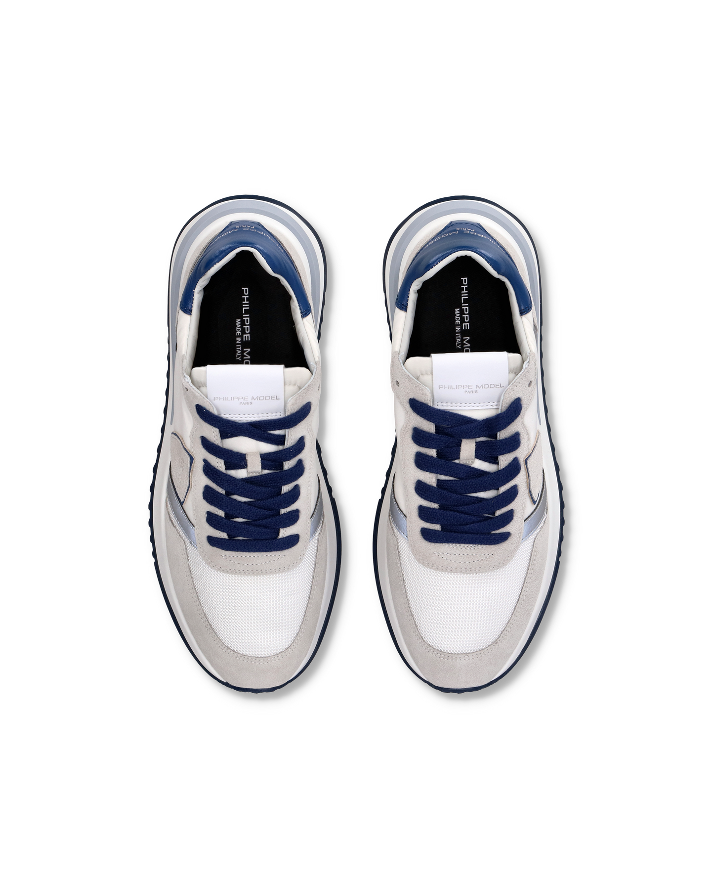 Sneakers Tropez 2.1 da Uomo Bianche e Blu in Tessuto Tecnico