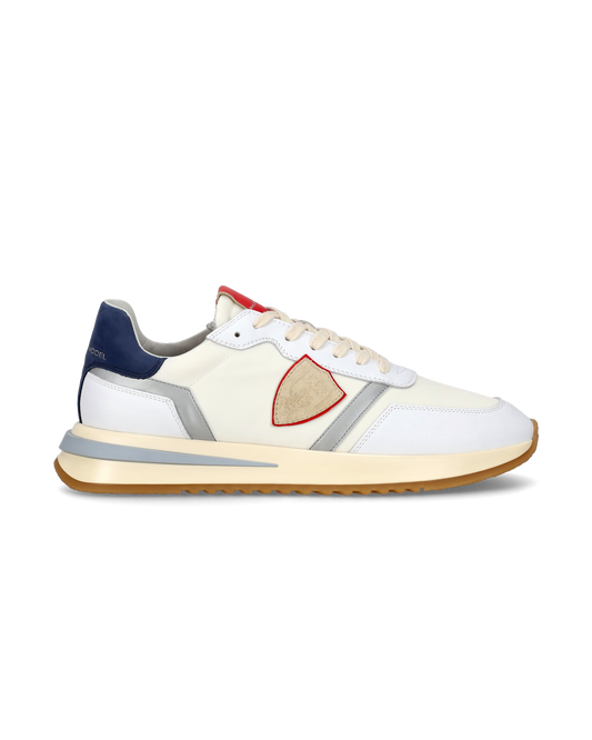 Sneaker casual Tropez 2.1 da uomo in nylon e pelle - Bianco, blu e rosso