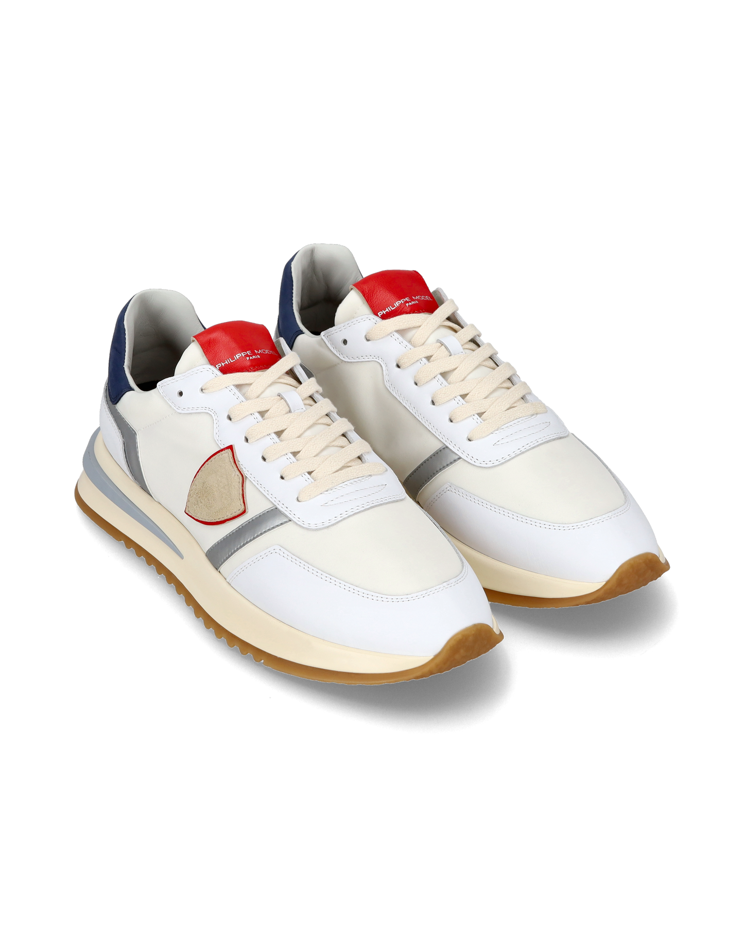 Sneaker casual Tropez 2.1 da uomo in nylon e pelle - Bianco, blu e rosso