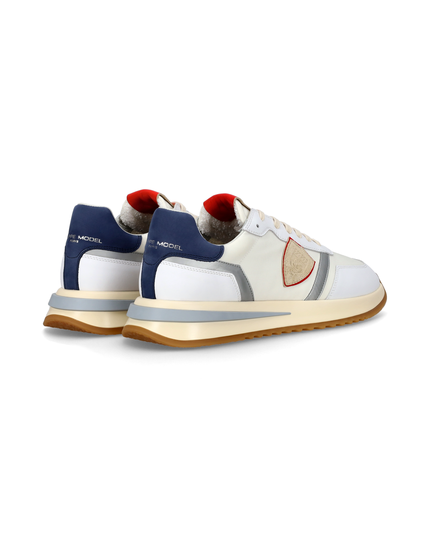 Sneaker casual Tropez 2.1 da uomo in nylon e pelle - Bianco, blu e rosso