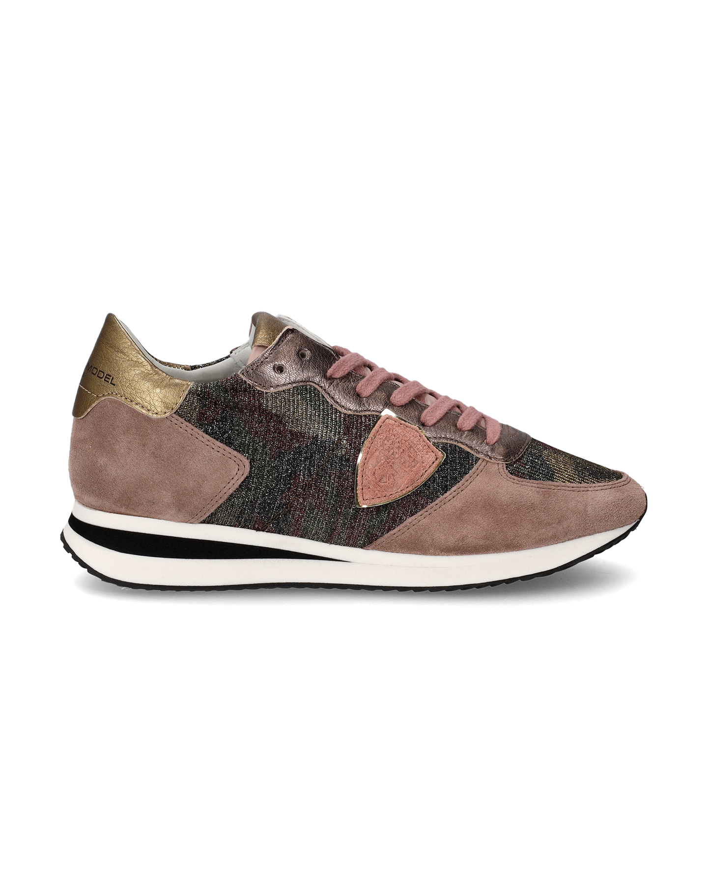 Sneaker basse Tropez donna - camouflage, rosa e bronzo