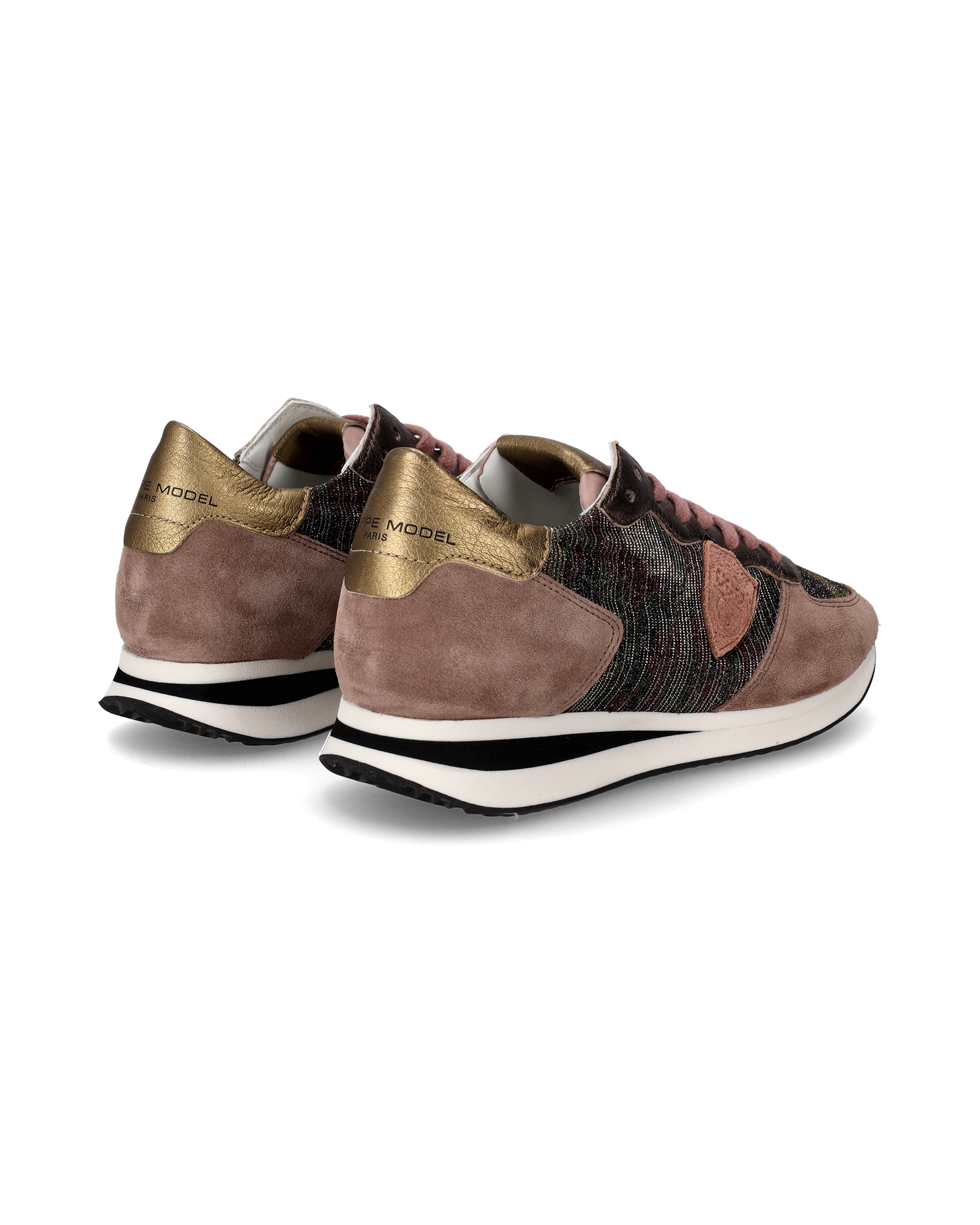 Sneaker basse Tropez donna - camouflage, rosa e bronzo