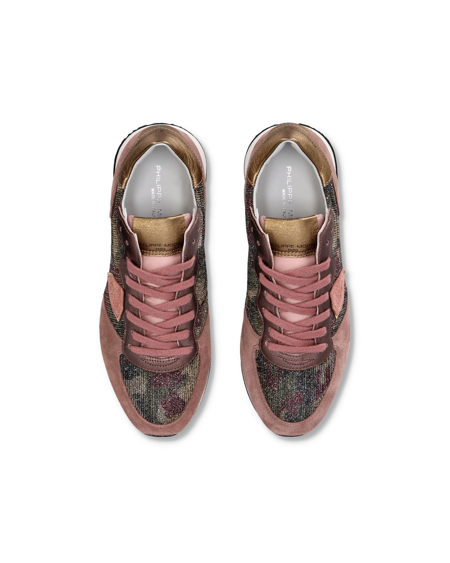 Sneaker basse Tropez donna - camouflage, rosa e bronzo