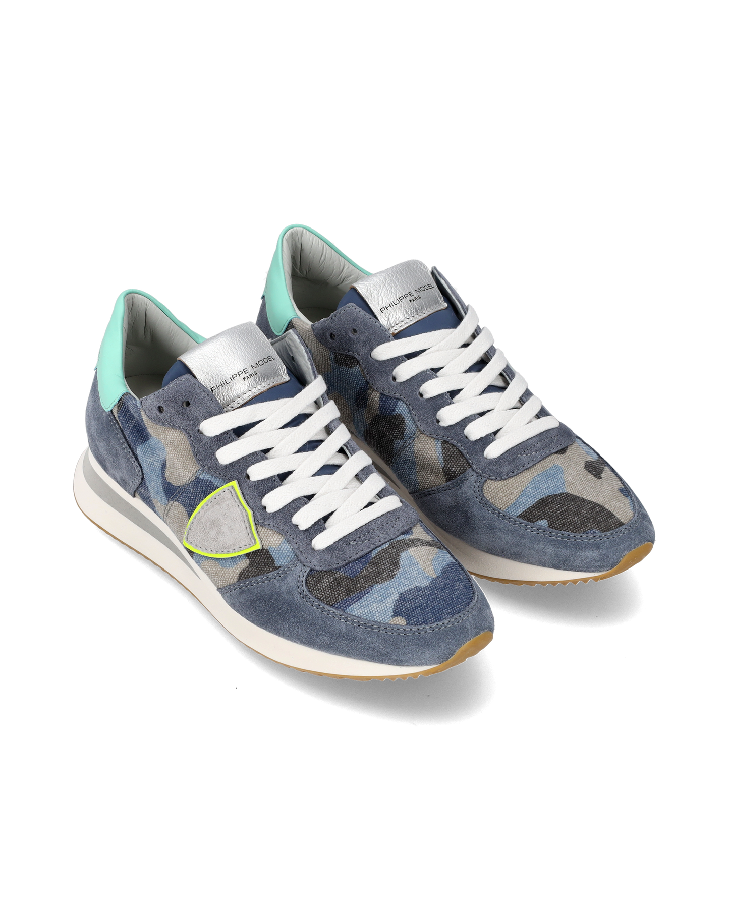 Sneakers Trpx da Donna Blu e Gialle in Tessuto Tecnico