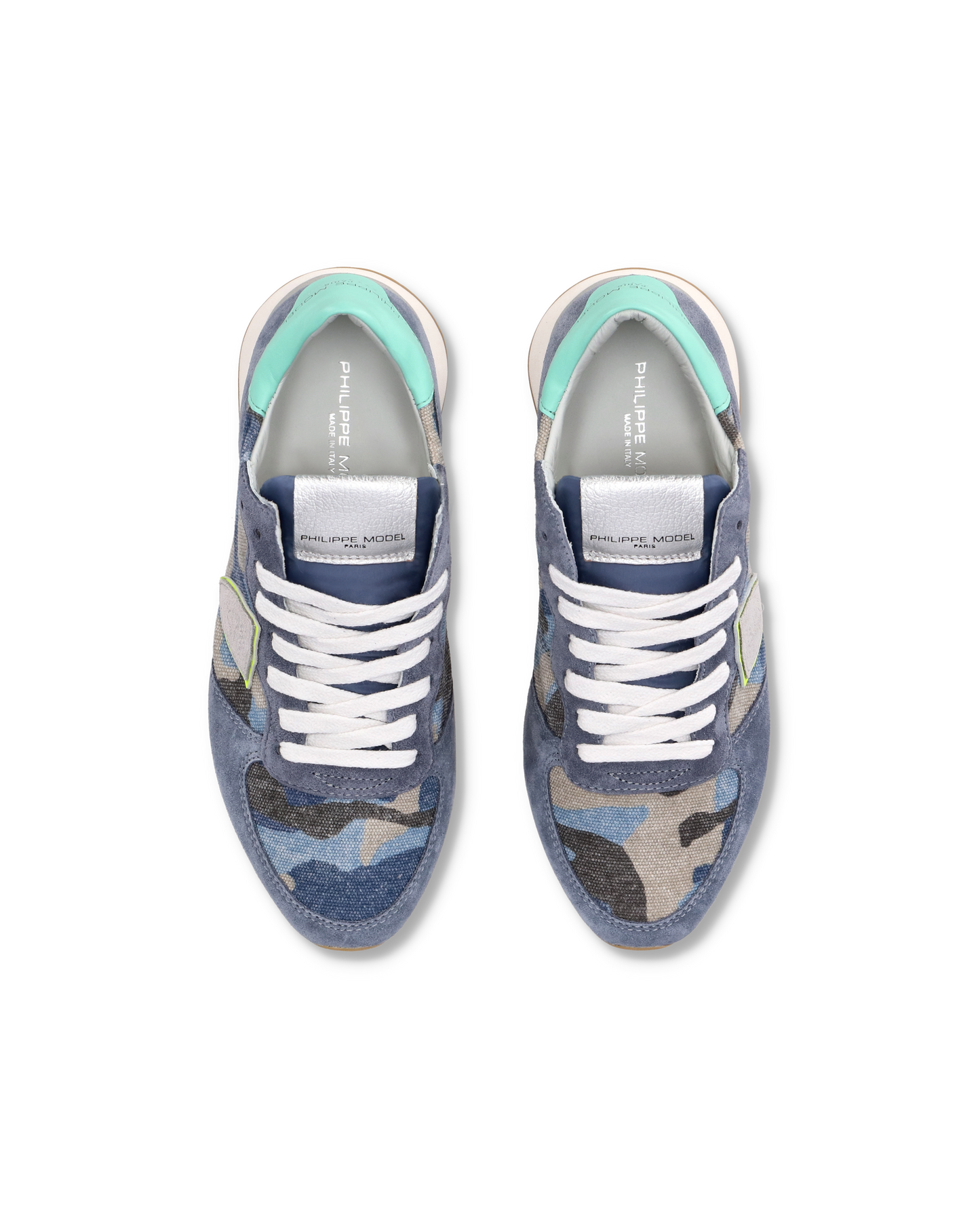 Sneakers Trpx da Donna Blu e Gialle in Tessuto Tecnico