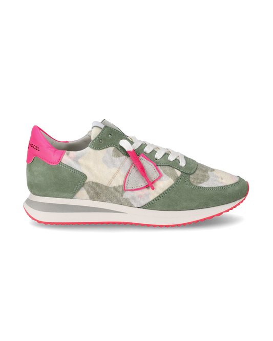 Sneakers Trpx da Donna Verde Camouflage in Tessuto Tecnico