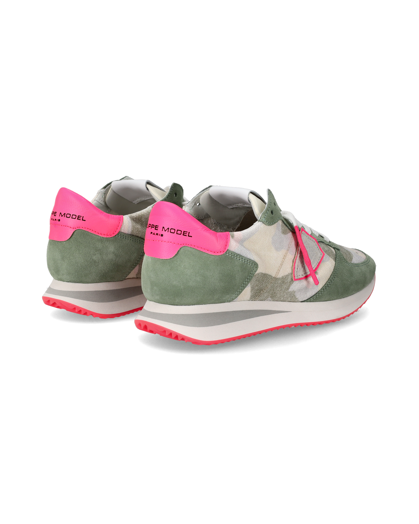 Sneakers Trpx da Donna Verde Camouflage in Tessuto Tecnico