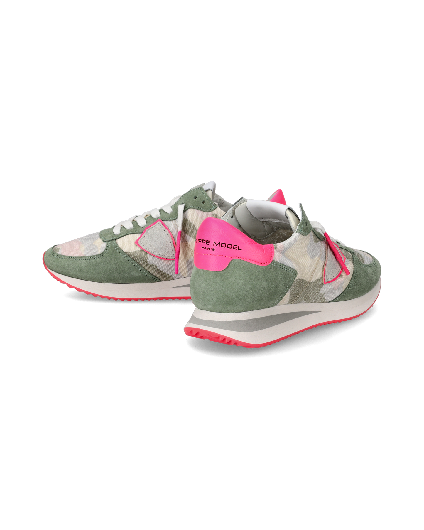 Sneakers Trpx da Donna Verde Camouflage in Tessuto Tecnico