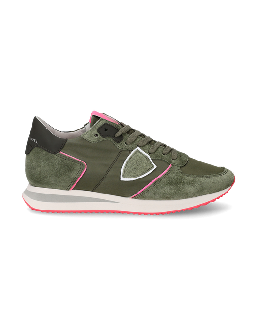 Sneaker basse Trpx donna - verde militare e rosa fluo