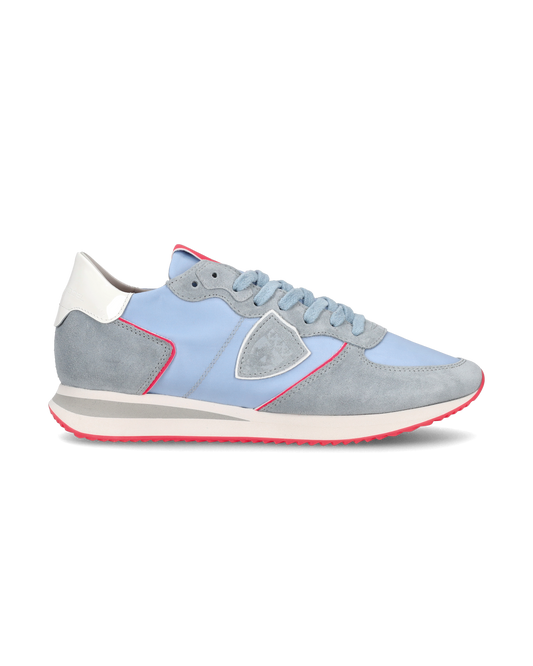 Women’s low Trpx sneaker - light blue and fuchsia