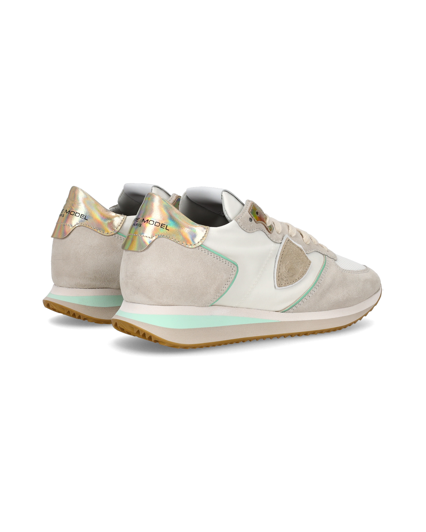 Sneaker bassa Trpx donna - bianco, acqua e oro