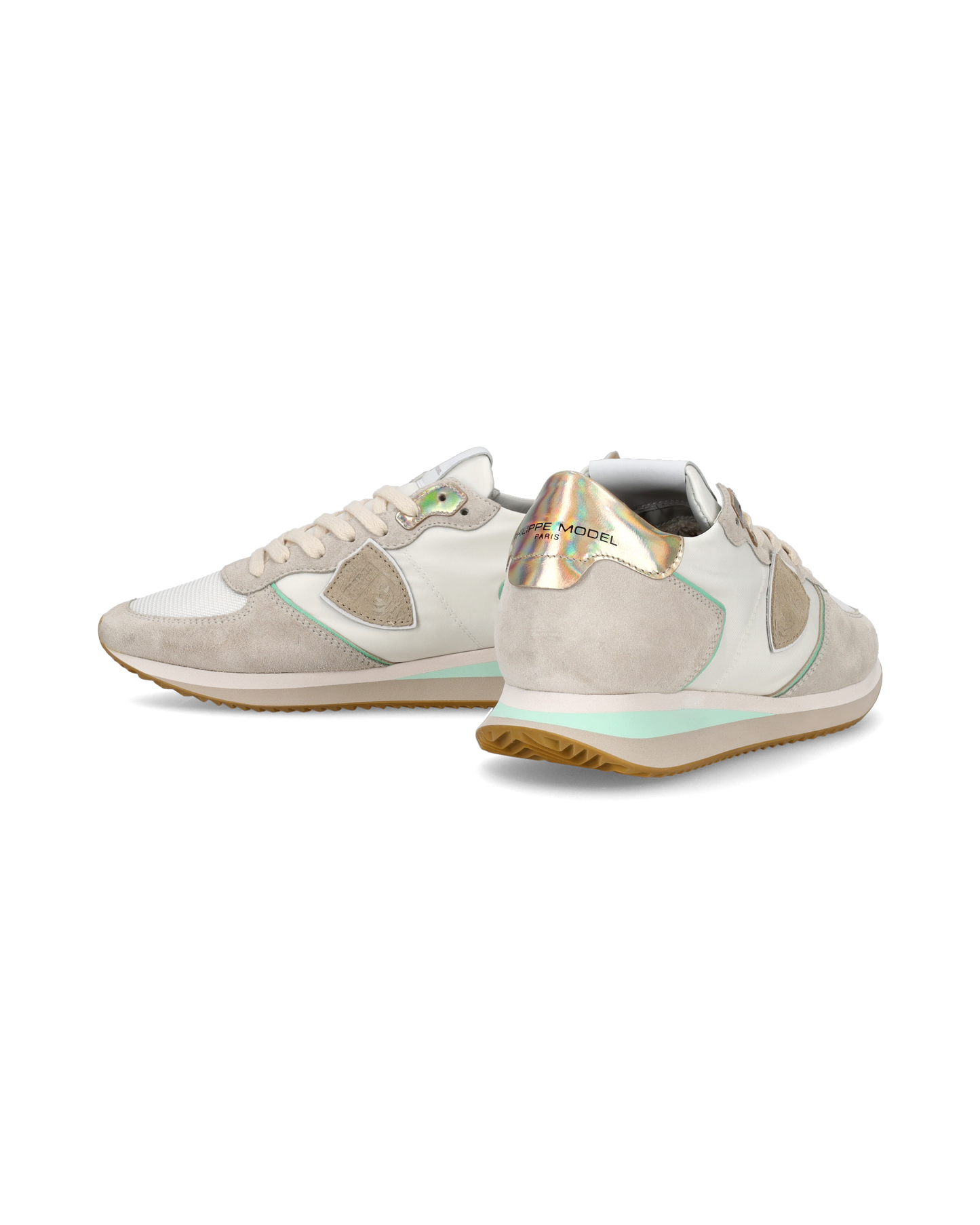 Sneaker bassa Trpx donna - bianco, acqua e oro