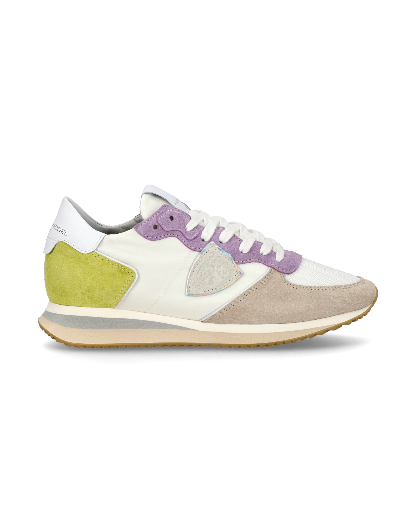 Sneaker casual Trpx da donna in nylon e pelle - Bianco e viola