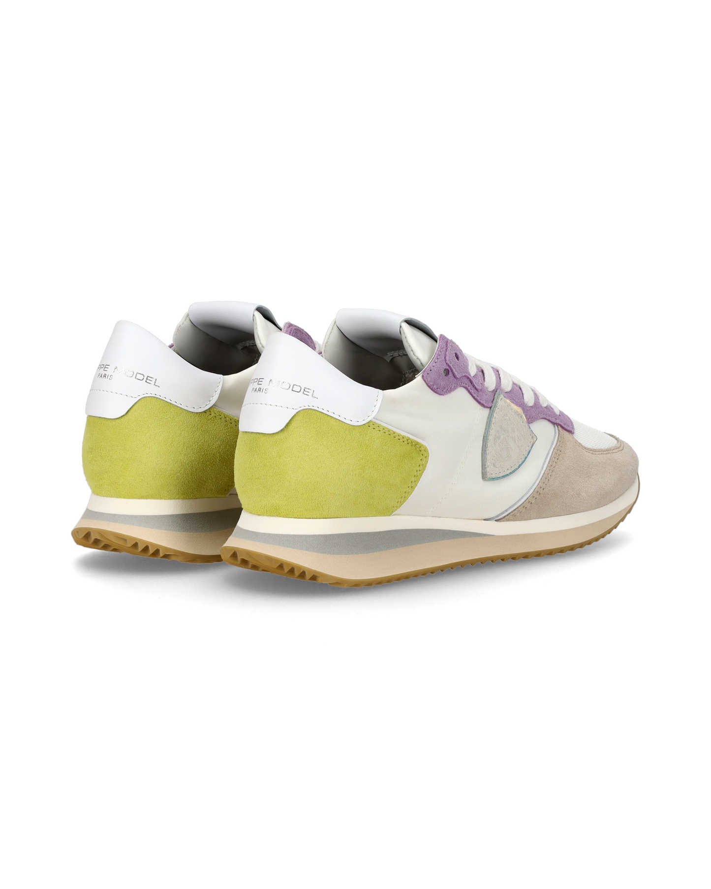 Sneaker casual Trpx da donna in nylon e pelle - Bianco e viola